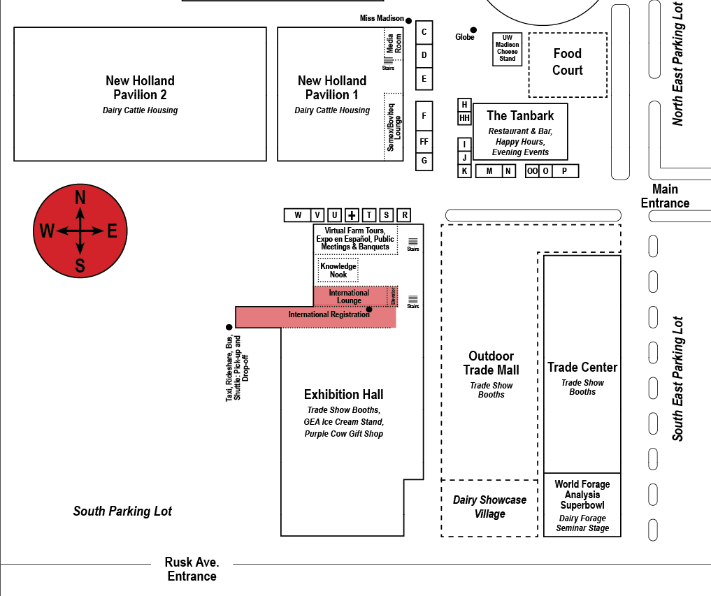 International Registration Location Map World Dairy Expo International Registration Wayfinding
